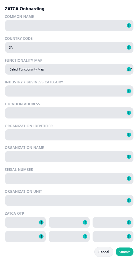ZATCA onboarding