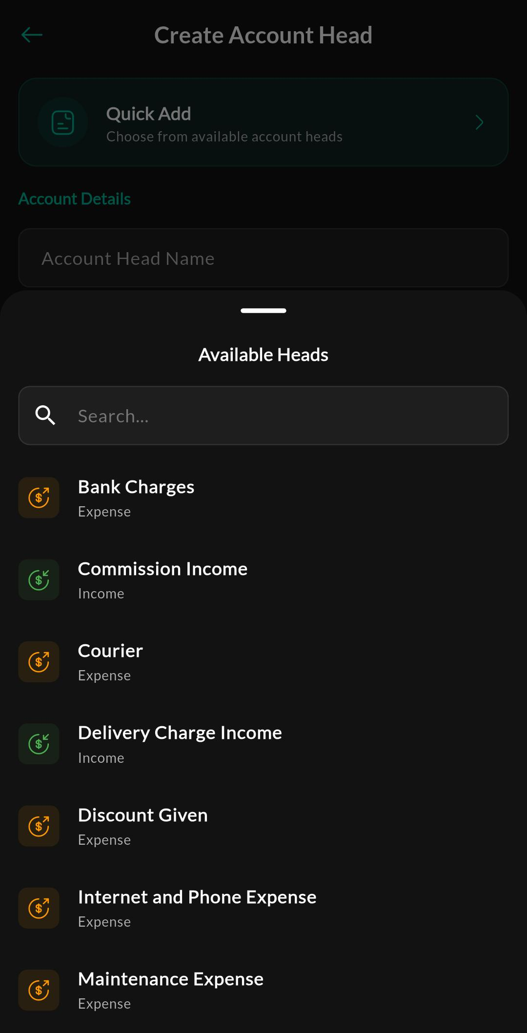 Available Heads