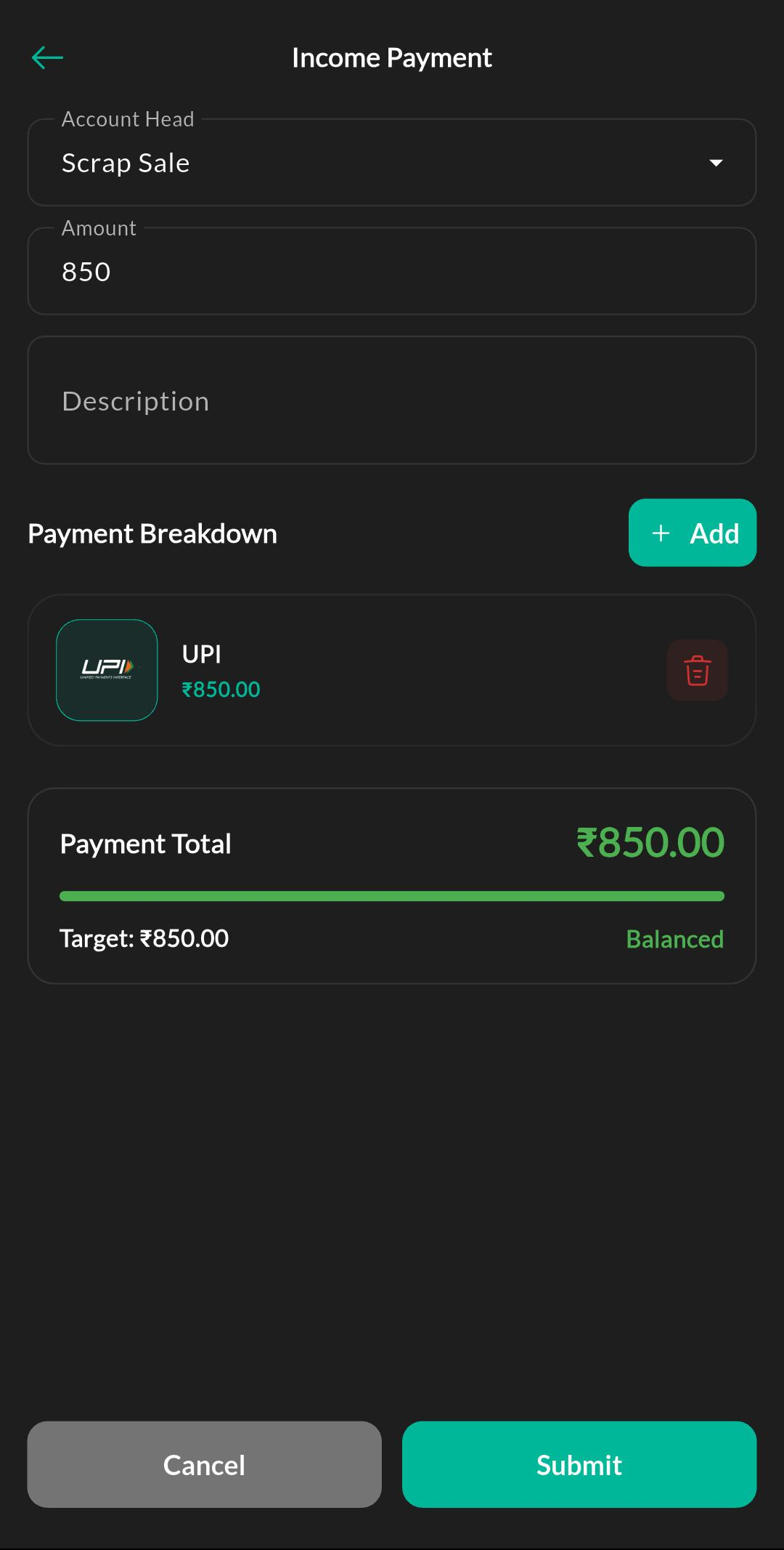 Income Payments