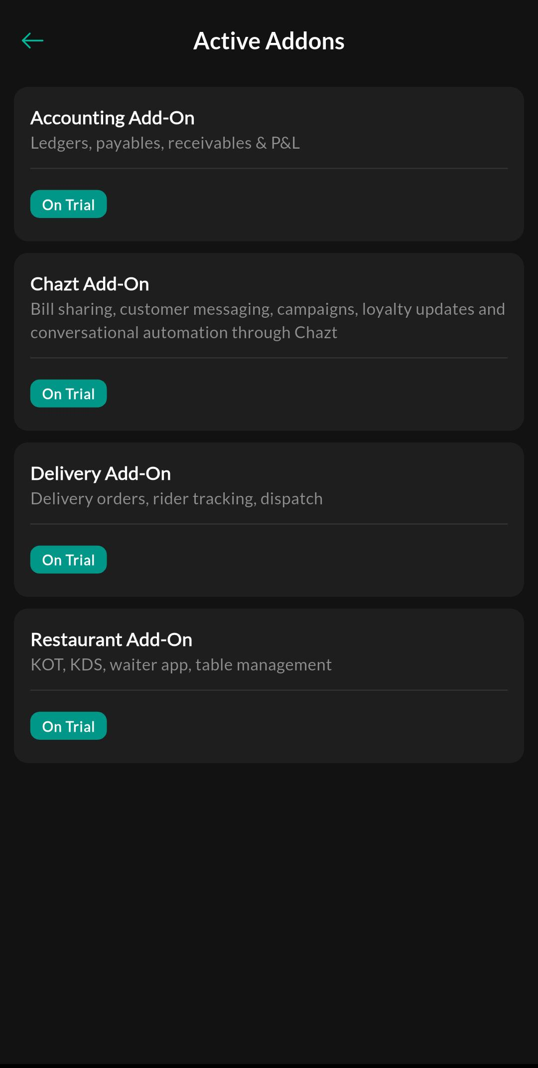 Active Addons