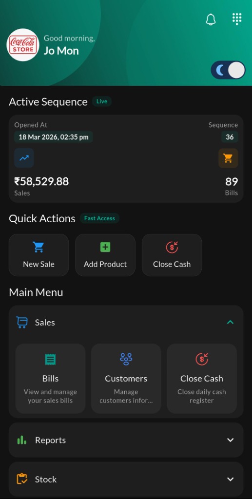 Menu (Left Screen)