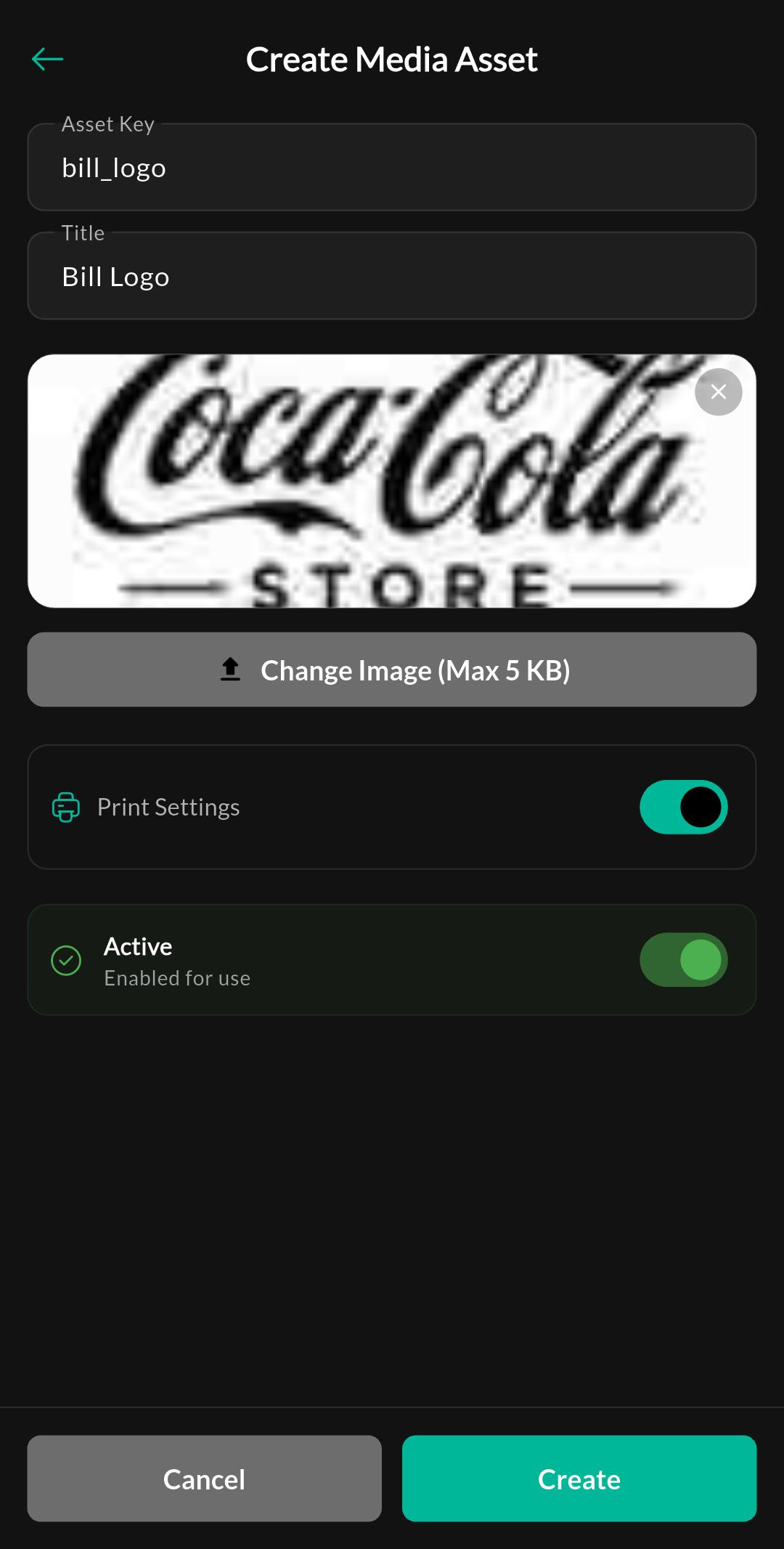 Create Media Asset